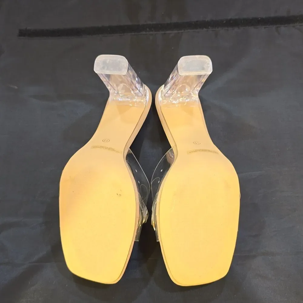 BRAND NEW BONNILEL CLEAR OPEN-TOE WOMEN'S SANDAL - Picture 13 of 16